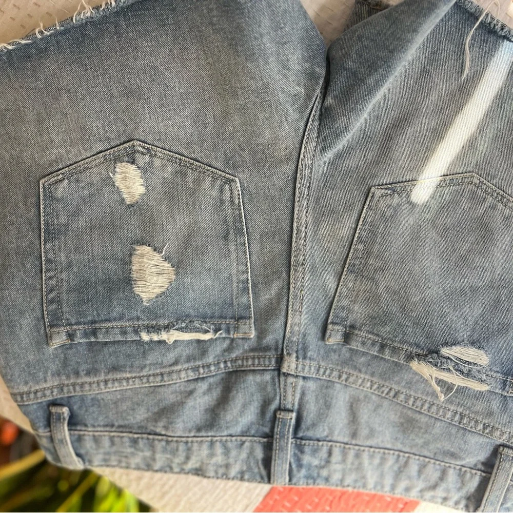 VERVET - High Rise Denim Shorts